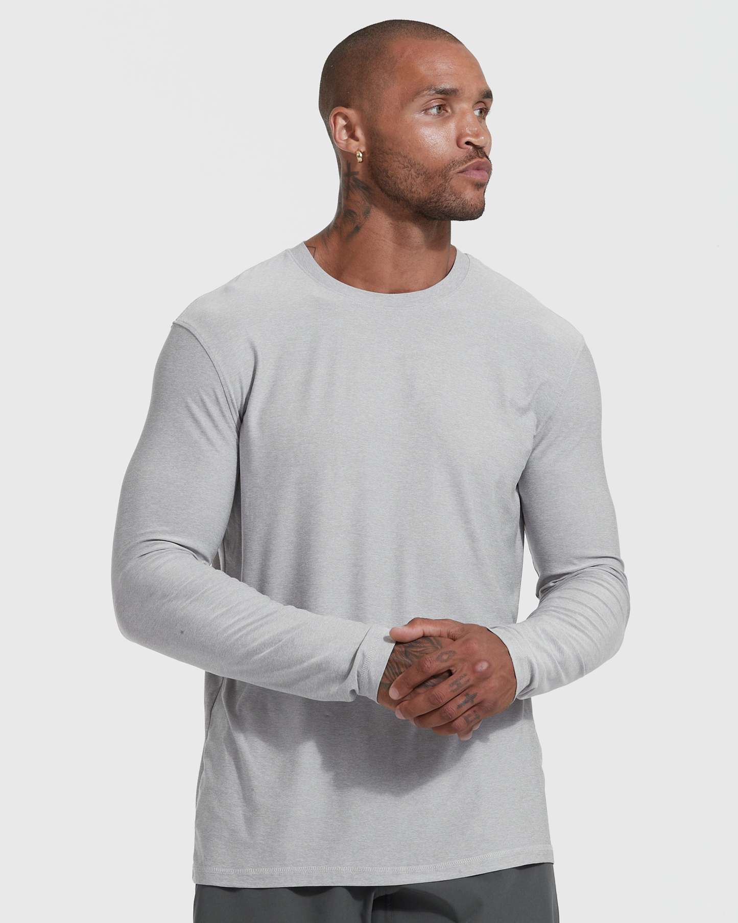 Everyday Active Long Sleeve Crew T-Shirt 3-Pack-VibeCloset