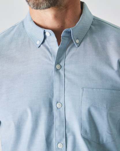 Harbor Stretch Oxford Long Sleeve Shirt-VibeCloset