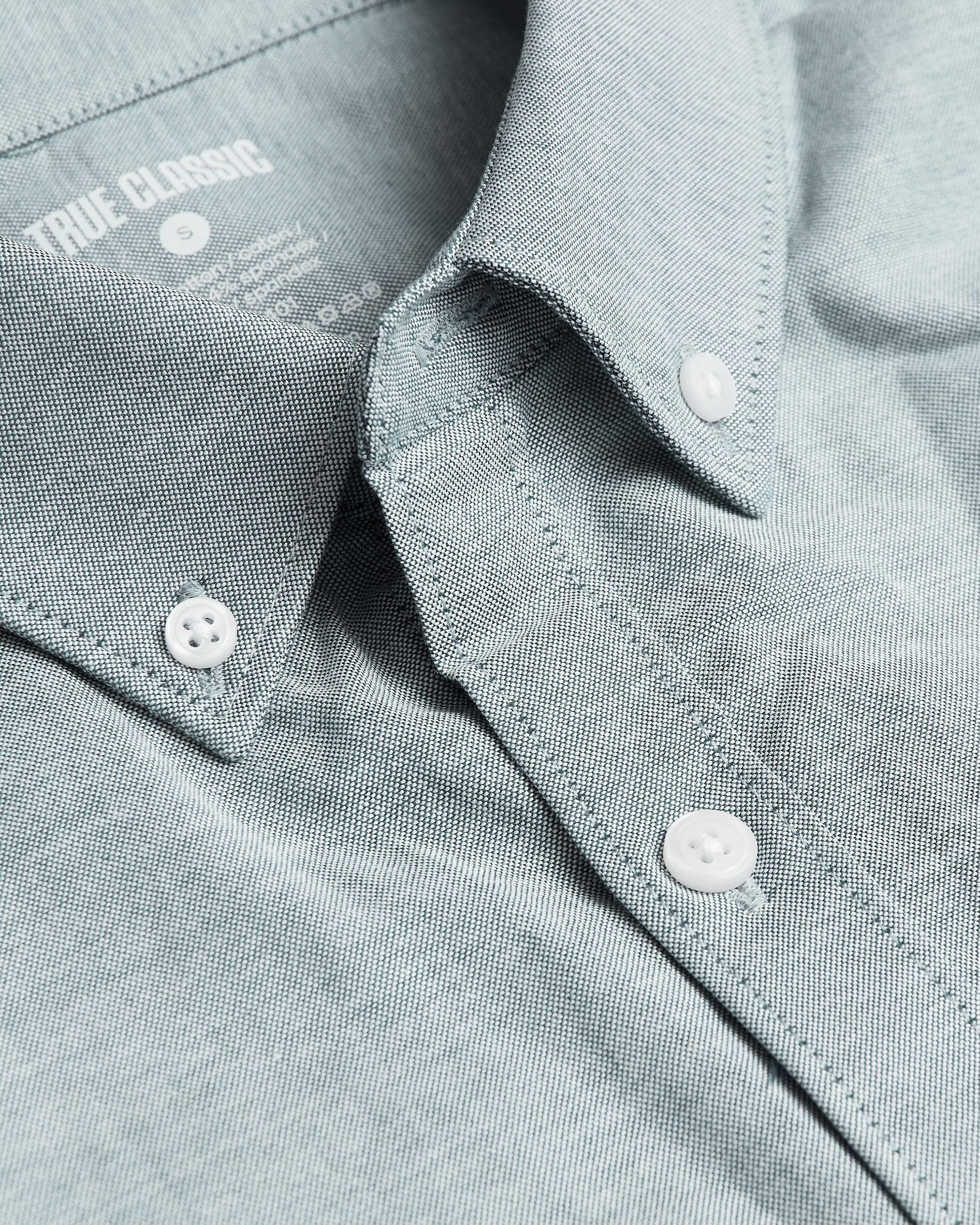 Moss Stretch Oxford Long Sleeve Shirt-VibeCloset