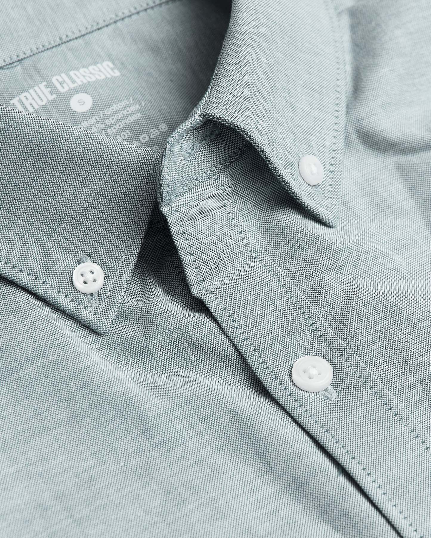 Moss Stretch Oxford Long Sleeve Shirt-VibeCloset