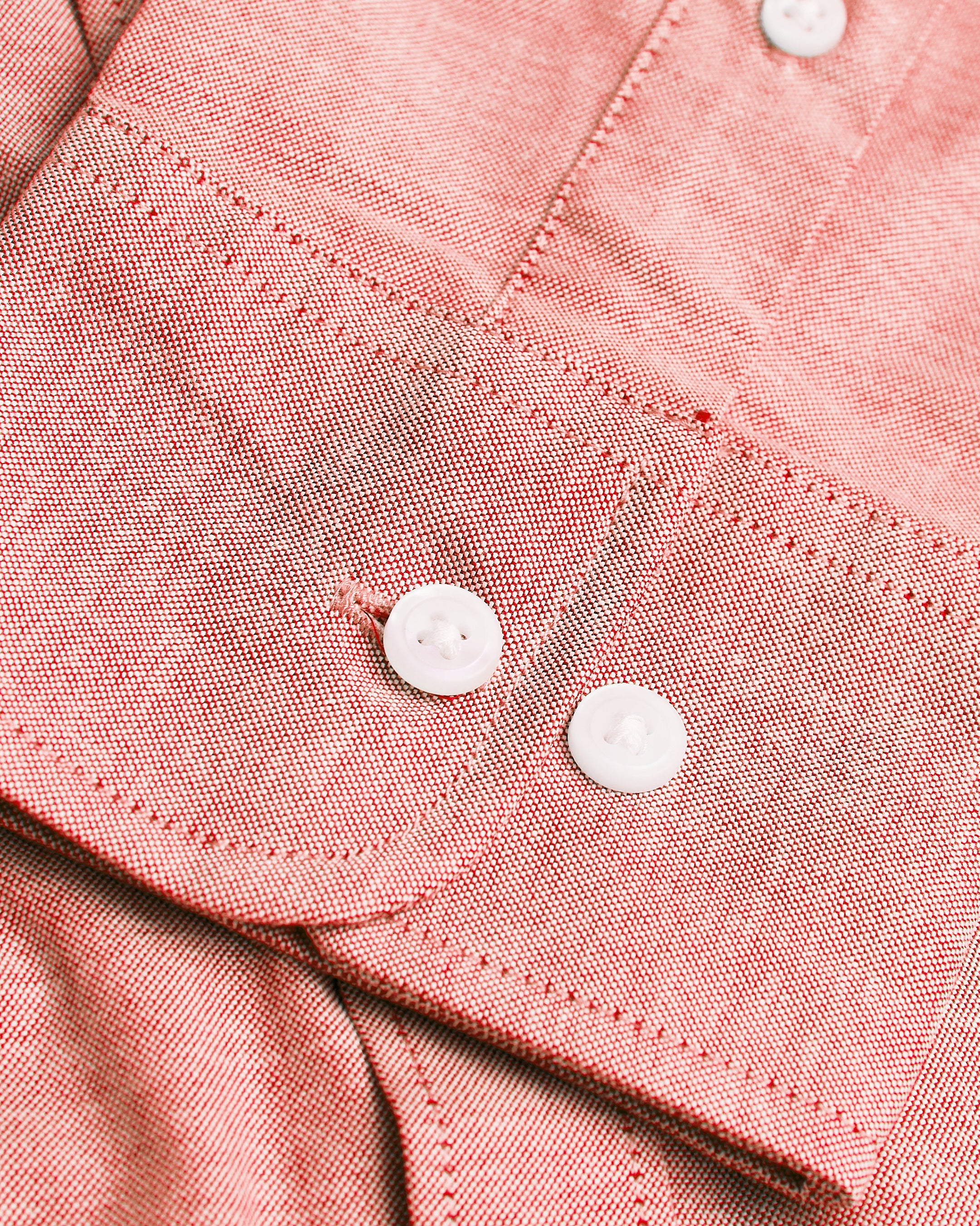 Peach Stretch Oxford Long Sleeve Shirt-VibeCloset