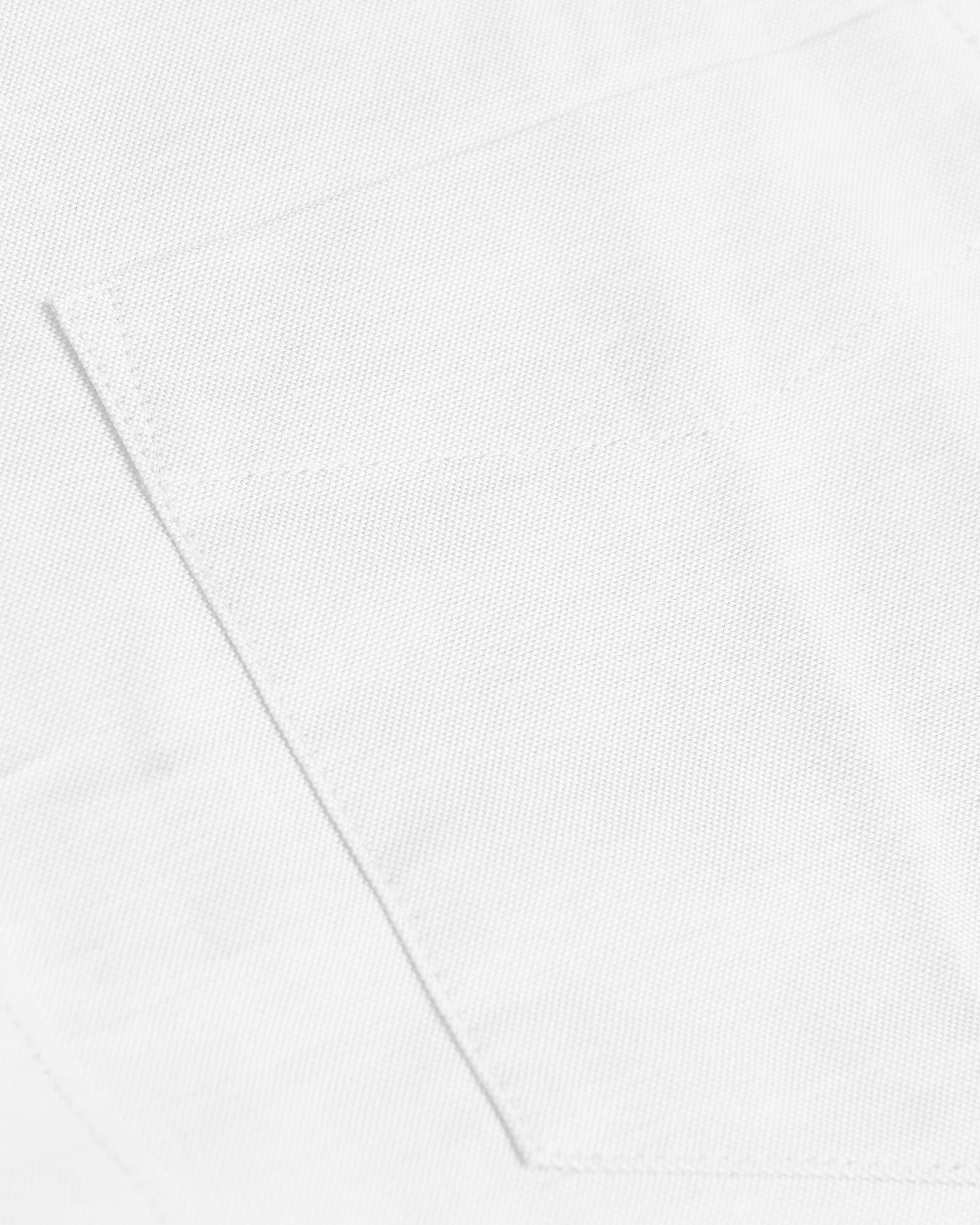White Stretch Oxford Long Sleeve Shirt-VibeCloset