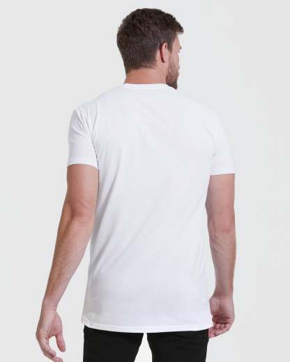 All-White Tall Straight Hem Crew Neck T-Shirt 6-Pack-VibeCloset