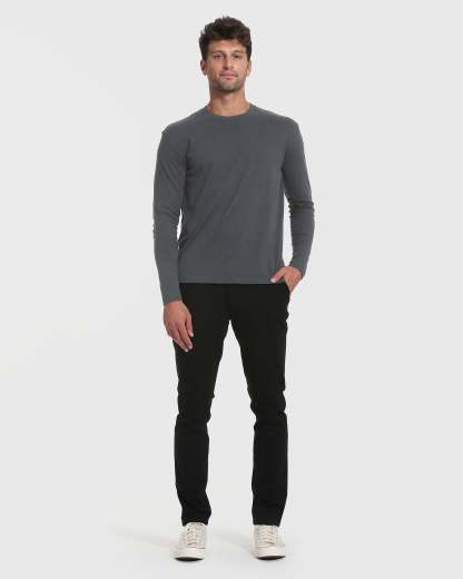 Carbon Tall Long Sleeve T-Shirt-VibeCloset