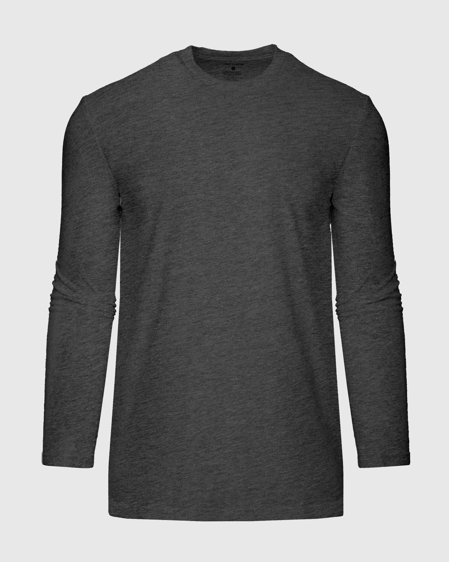 Charcoal Heather Gray Tall Long Sleeve T-Shirt-VibeCloset