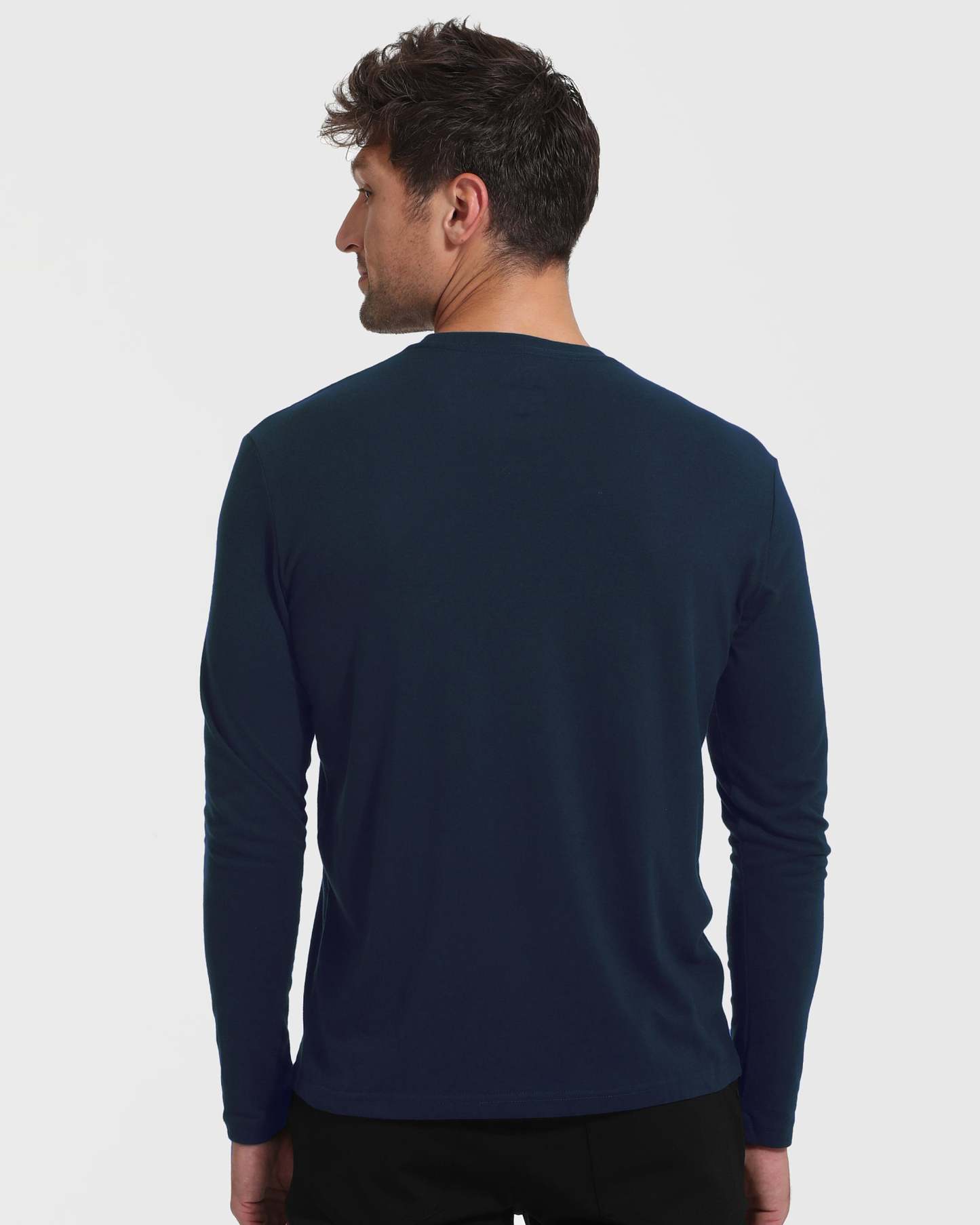 Navy Tall Long Sleeve T-Shirt-VibeCloset