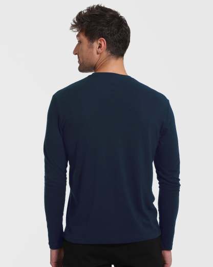 Navy Tall Long Sleeve T-Shirt-VibeCloset