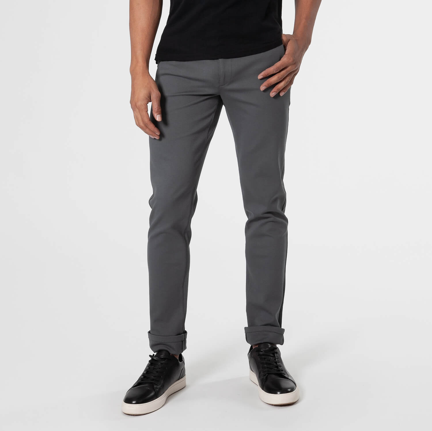 Carbon Slim Comfort Knit Chino Pant-VibeCloset