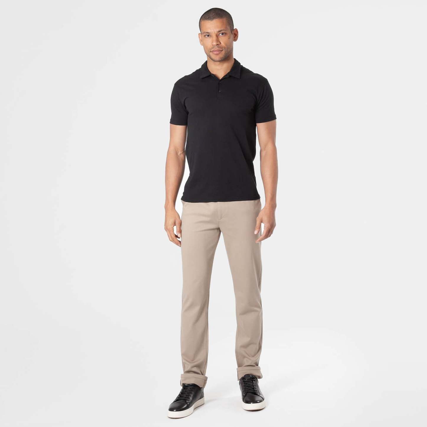 Khaki Slim Comfort Knit Chino Pant-VibeCloset