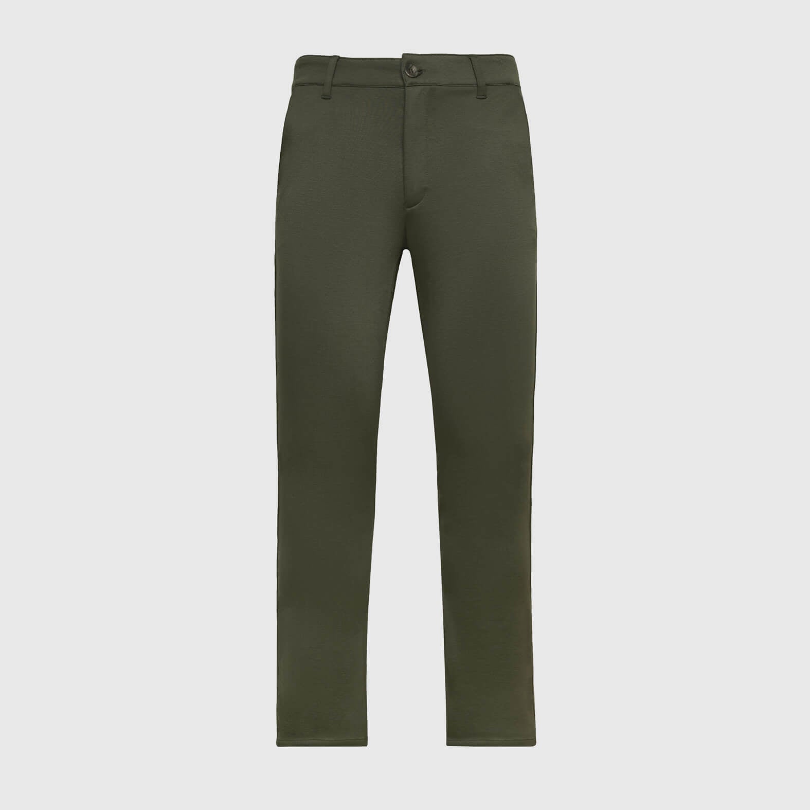 Military Green Slim Comfort Knit Chino Pant-VibeCloset