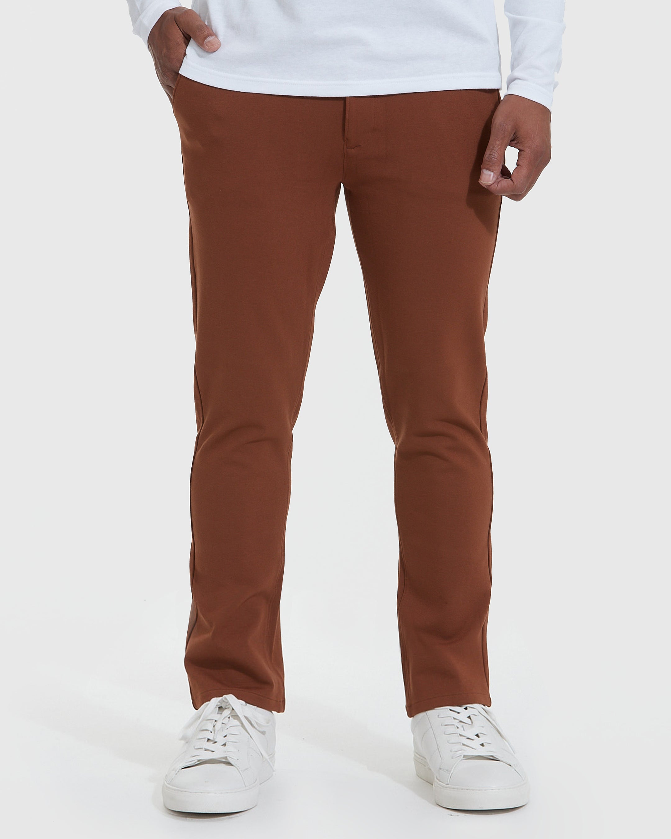 Earth Tones Slim Comfort Chino Pants 2-Pack-VibeCloset