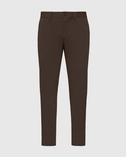 Dark Oak Slim Twill Chino Pant-VibeCloset