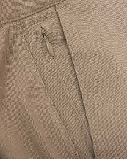 Khaki Straight Twill Chino Pant-VibeCloset
