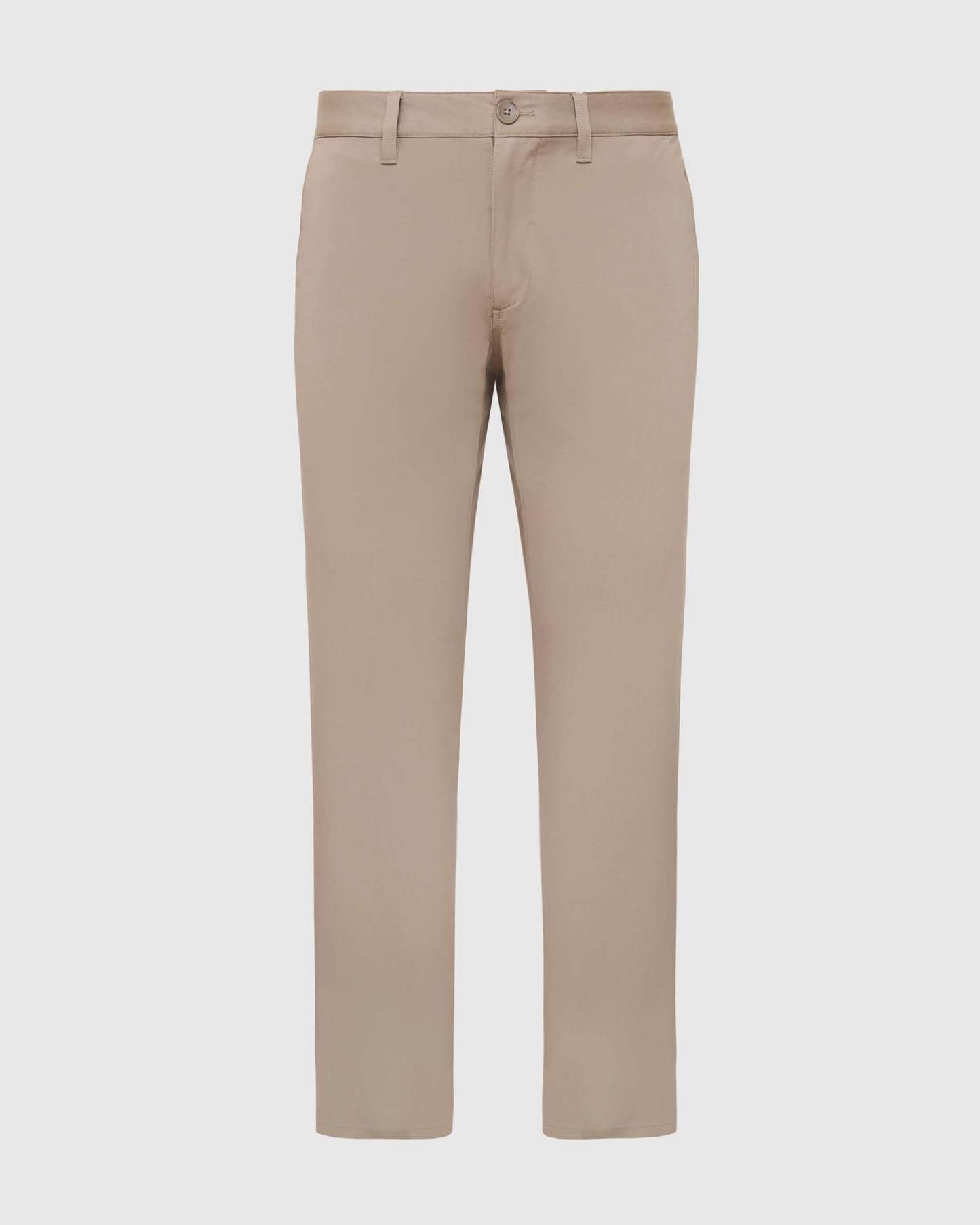 Khaki Straight Twill Chino Pant-VibeCloset