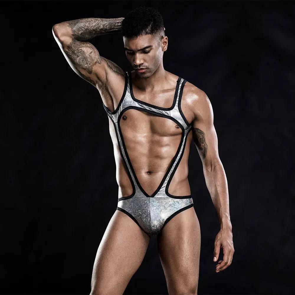 Men's Vinyl&Leather Harness-SexBodyShop