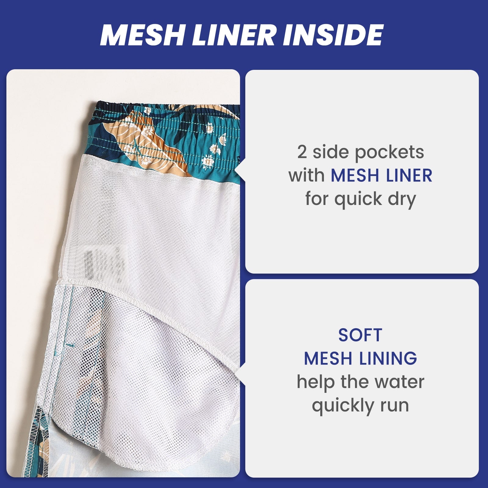 5.5 Inch Inseam Tropical Forest Swim Trunks-VibeCloset