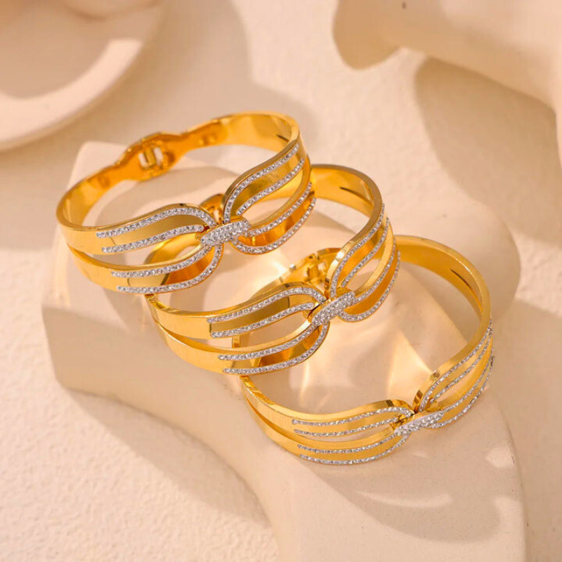 Duchess Bow Bangle-VibeCloset