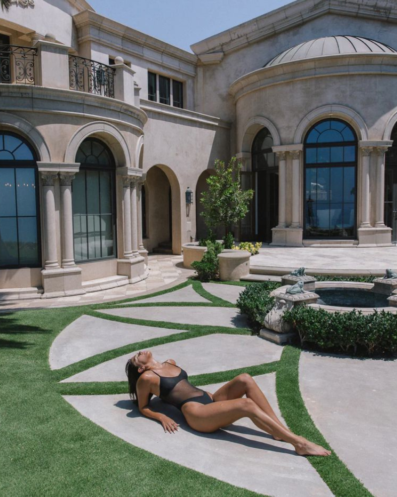 👙One-Piece Tan Through Swimsuit-VibeCloset