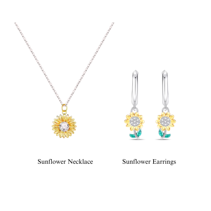 Sunflower Necklace-VibeCloset