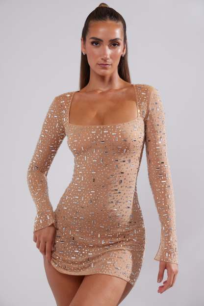 Chiara Embellished Dress-VibeCloset