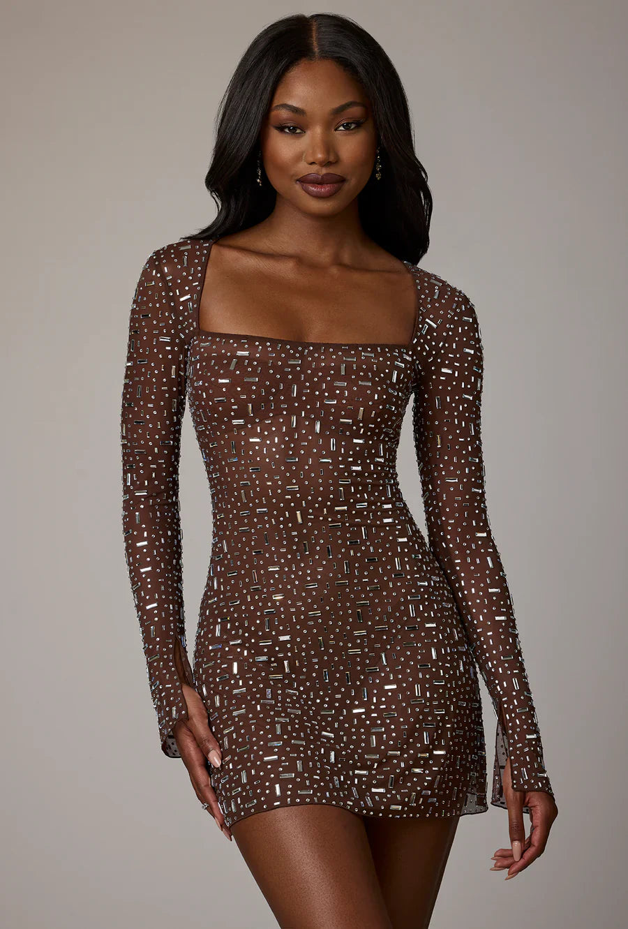 Chiara Embellished Dress-VibeCloset