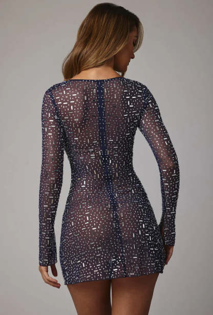 Chiara Embellished Dress-VibeCloset