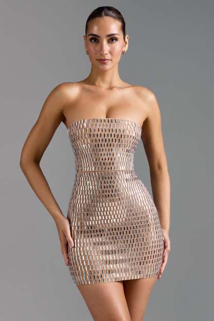 Grazia Embellished Dress-VibeCloset