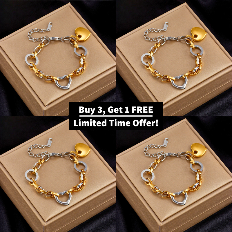 Forever Fusion Heart Bracelet-VibeCloset