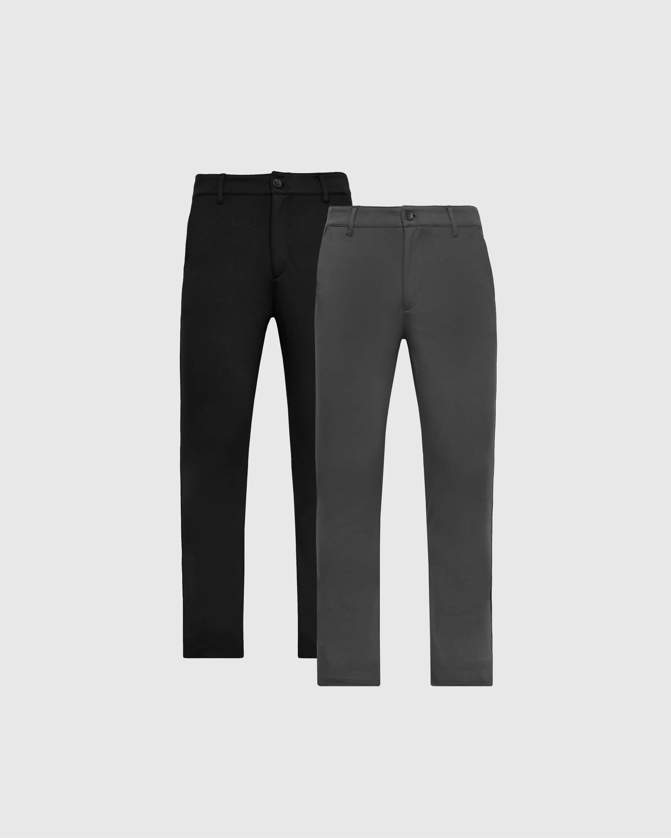 Fundamental Slim Comfort Knit Chino Pant 2-Pack-VibeCloset