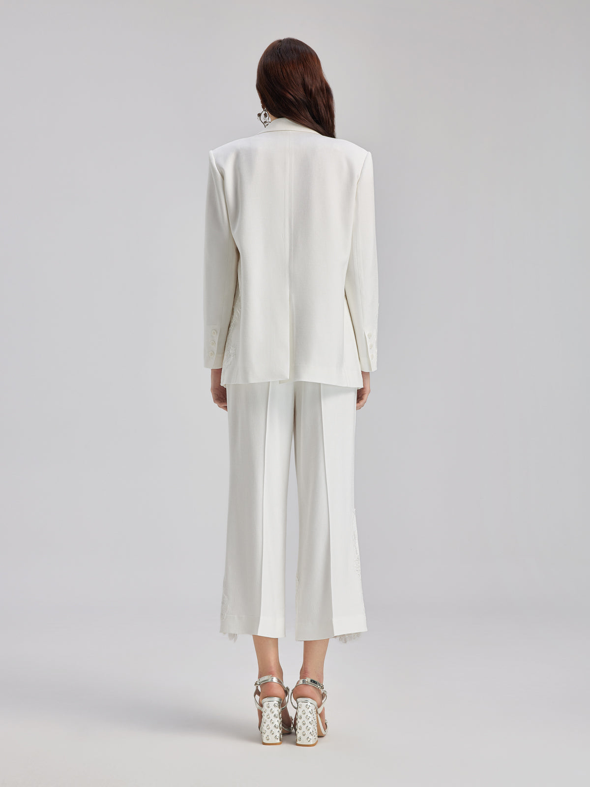 Luxe Floral Embroidered Relaxed Blazer-VibeCloset