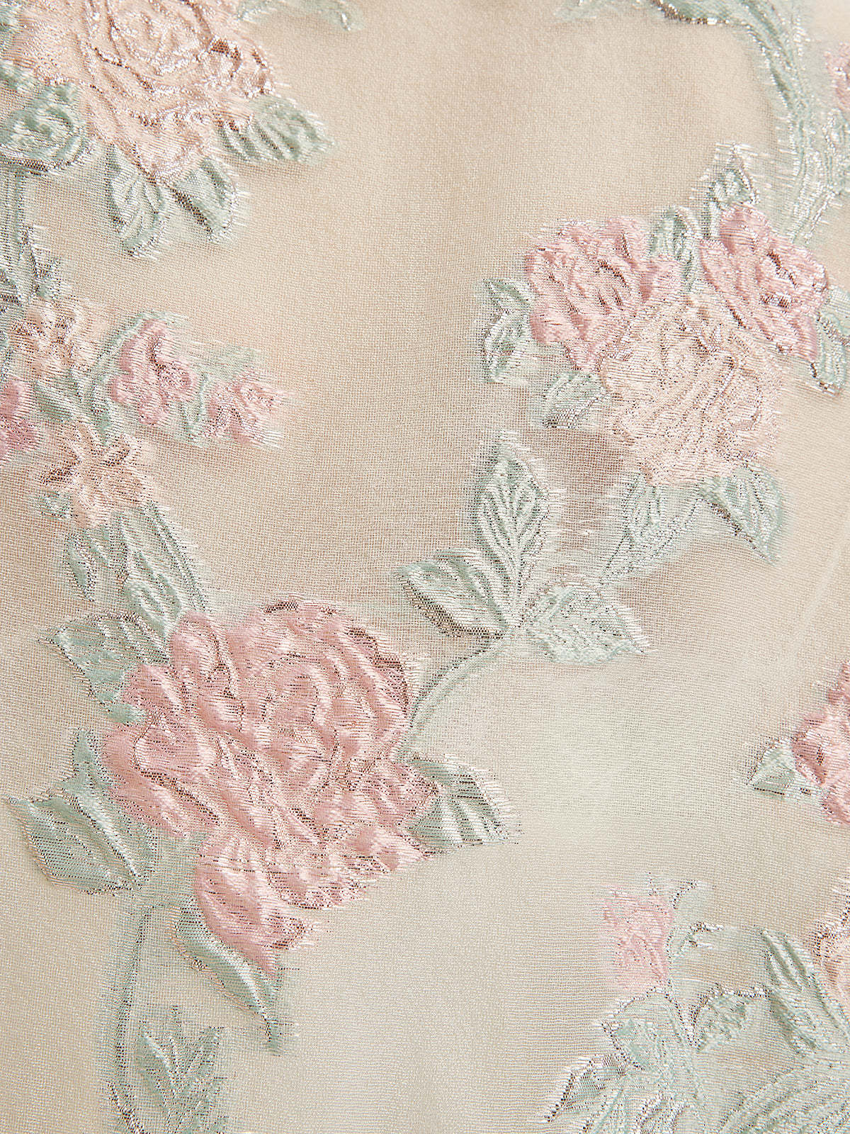 Tailored Organza Jacquard Lightweight Jacket-VibeCloset