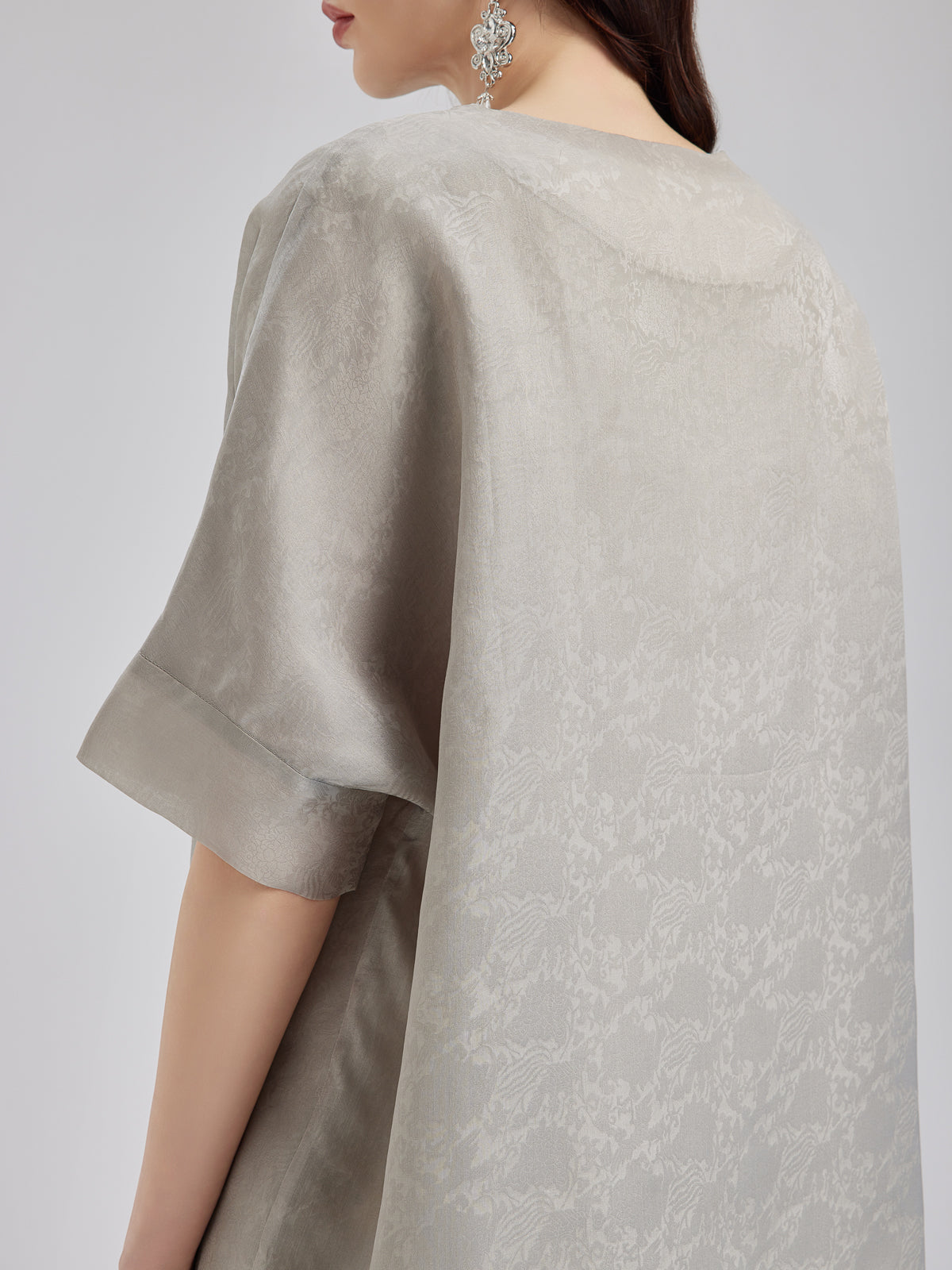 Versatile Silk Aesthetics Floral Embroidered Top-VibeCloset