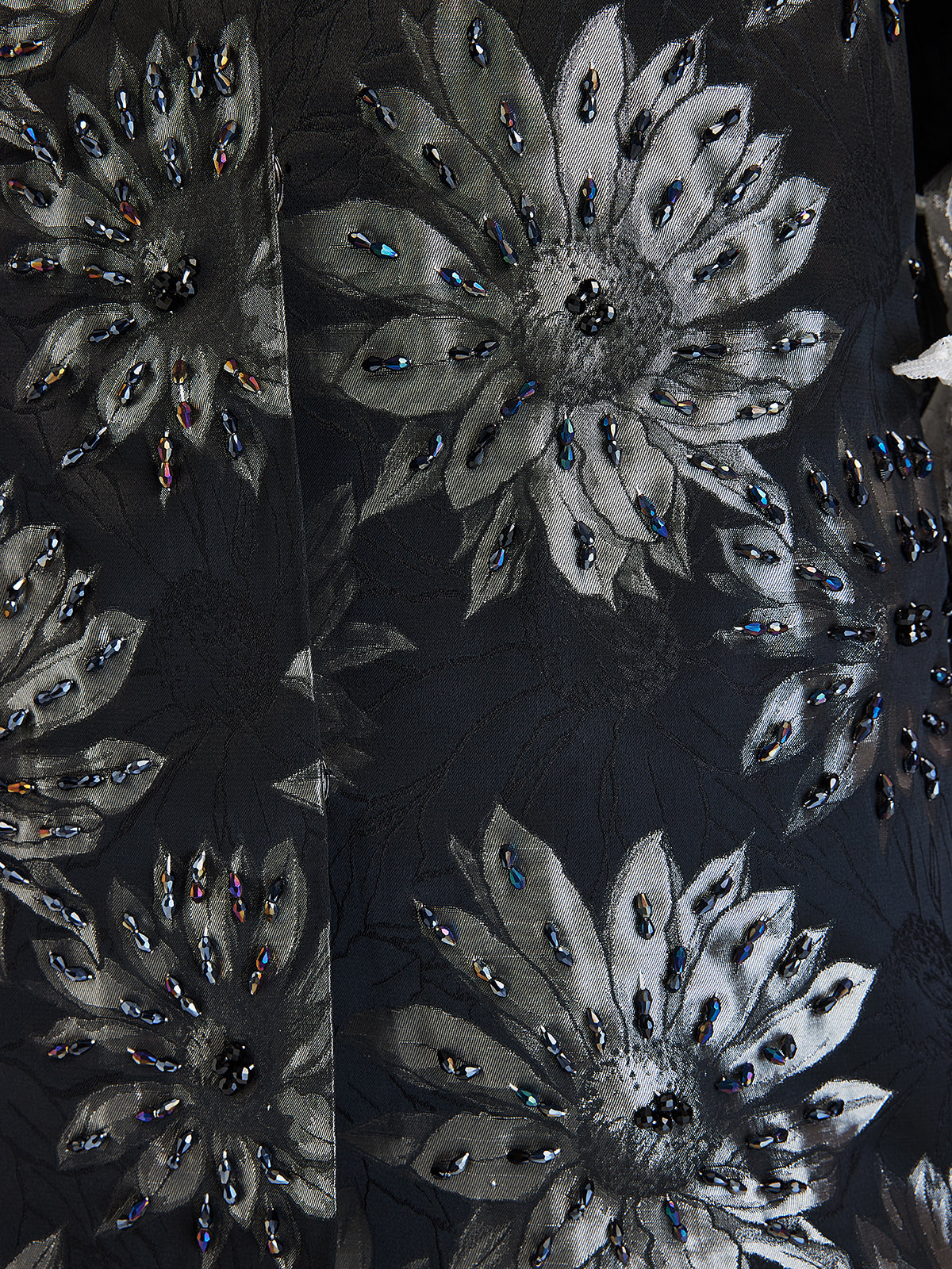 Spring Hand-Sewn Beaded Floral Jacket-VibeCloset