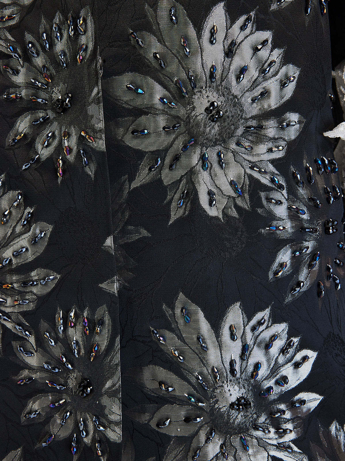 Spring Hand-Sewn Beaded Floral Jacket-VibeCloset