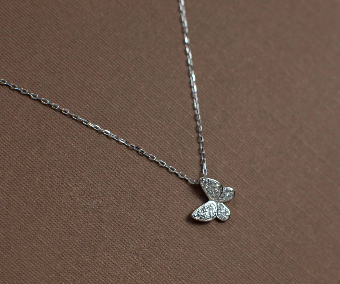 Delicate Butterfly Pendant-VibeCloset