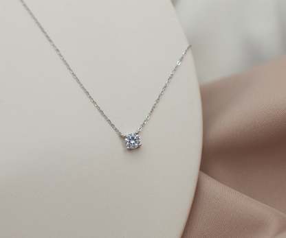 Delicate Diamond Necklace-VibeCloset