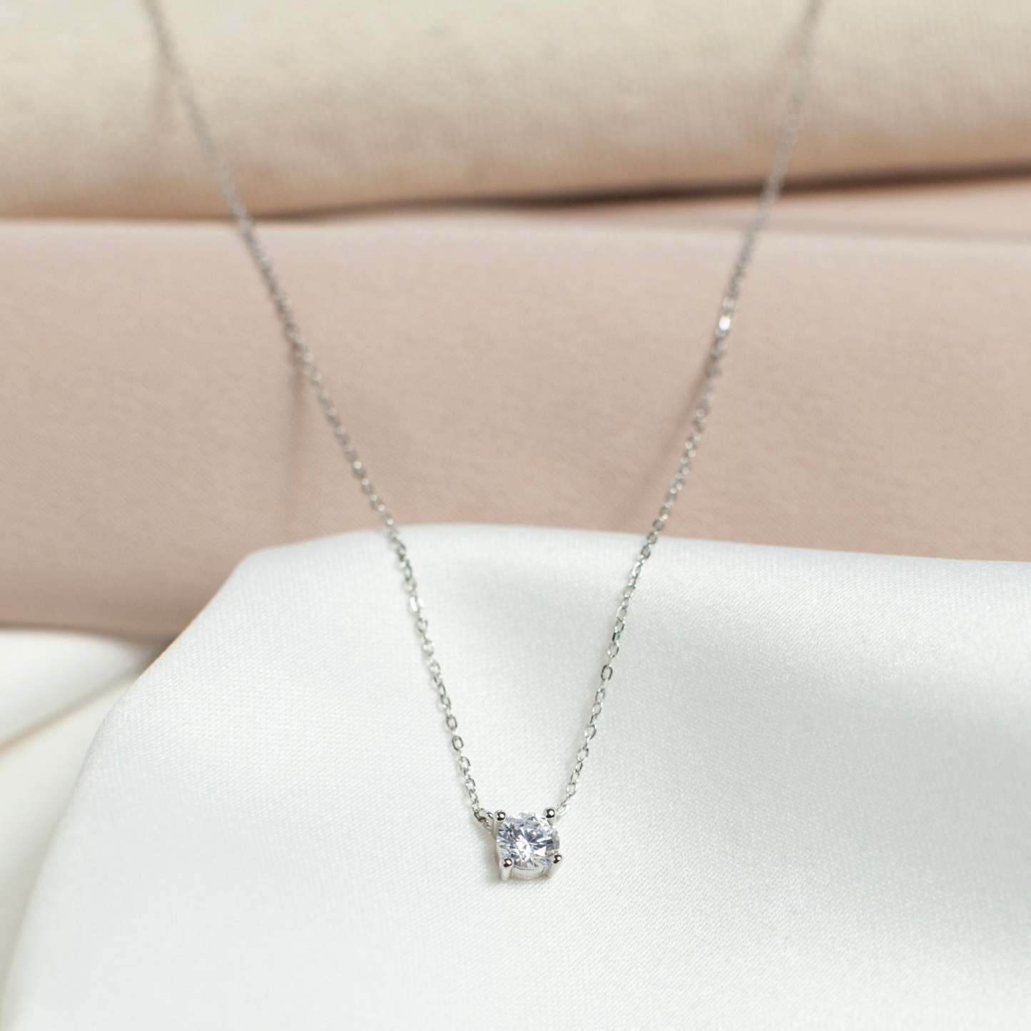Delicate Diamond Necklace-VibeCloset