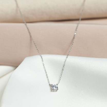 Delicate Diamond Necklace-VibeCloset