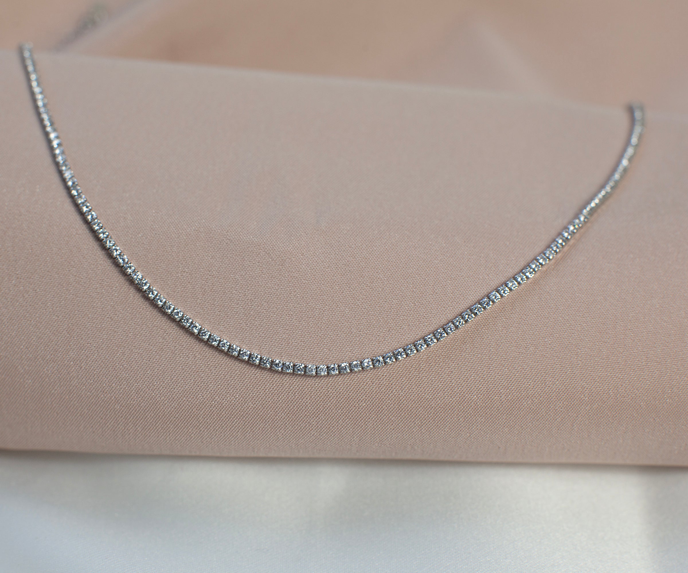 Delicate Diamond Chain-VibeCloset