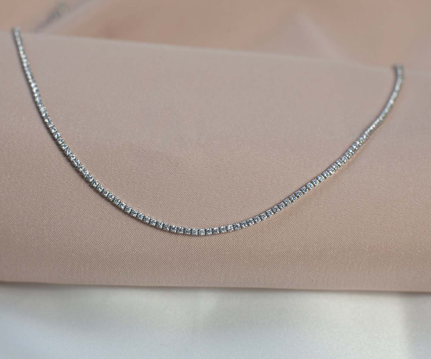 Delicate Diamond Chain-VibeCloset