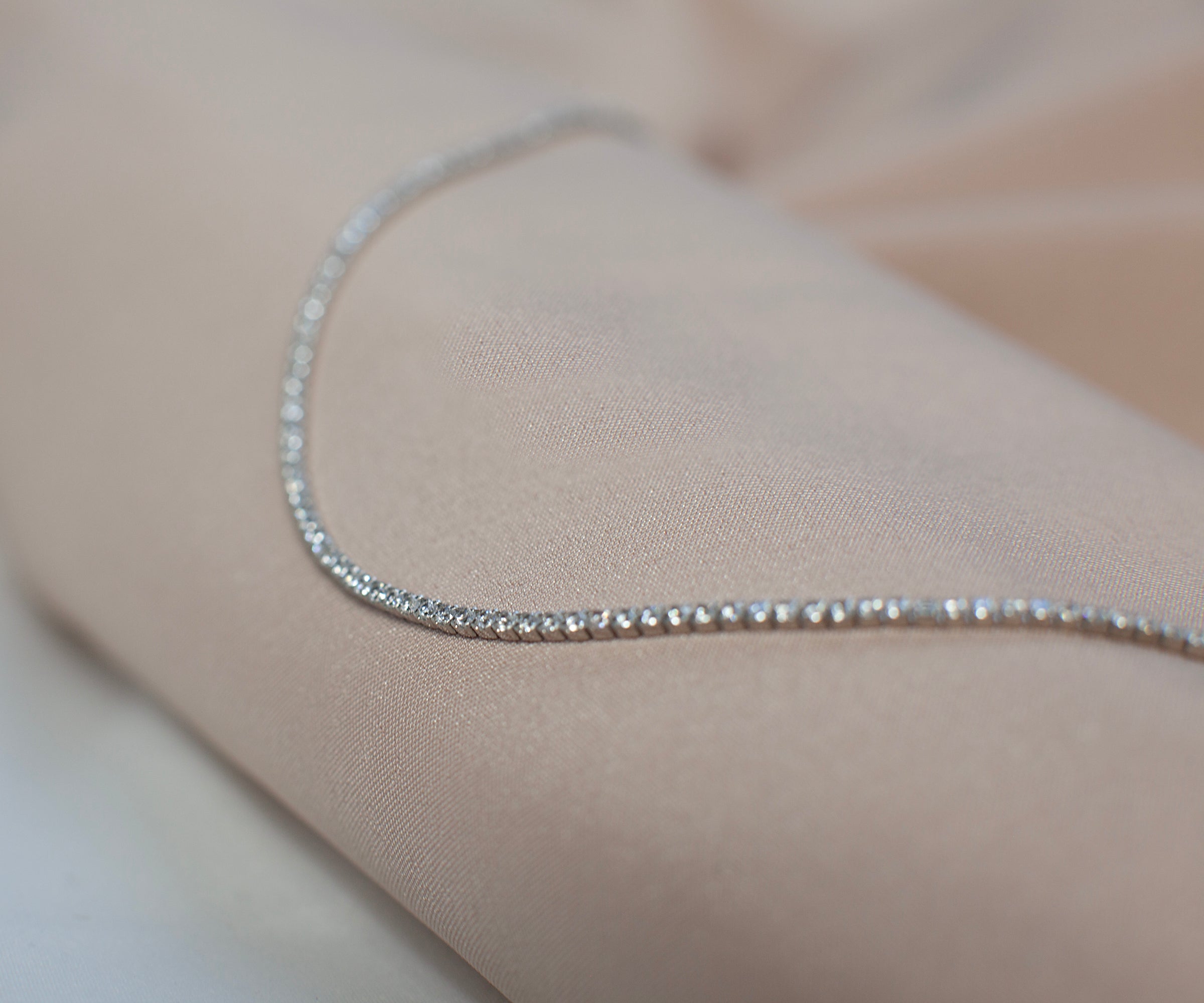Delicate Diamond Chain-VibeCloset