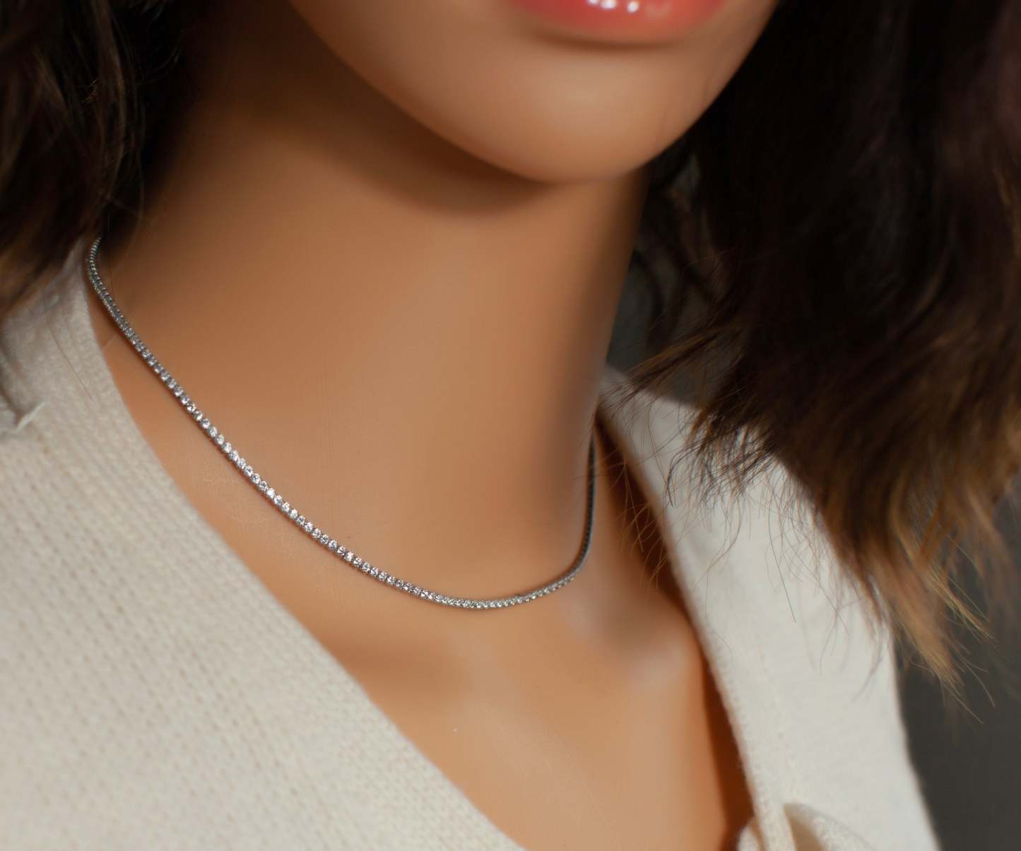 Delicate Diamond Chain-VibeCloset