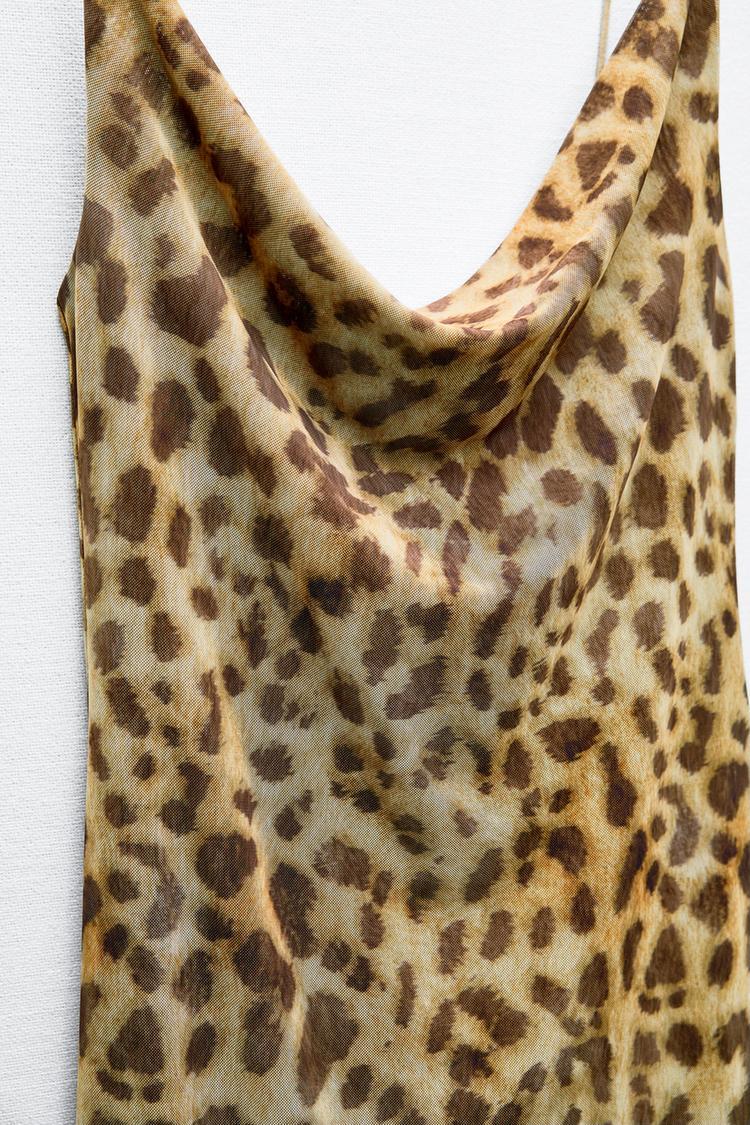 Zelpha Leopard Midi Dress-VibeCloset