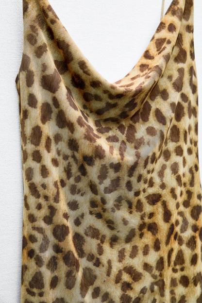 Zelpha Leopard Midi Dress-VibeCloset