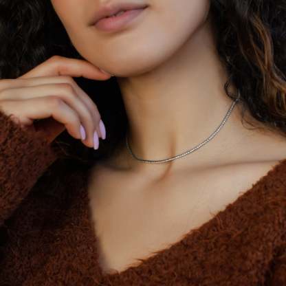 Delicate Diamond Chain-VibeCloset