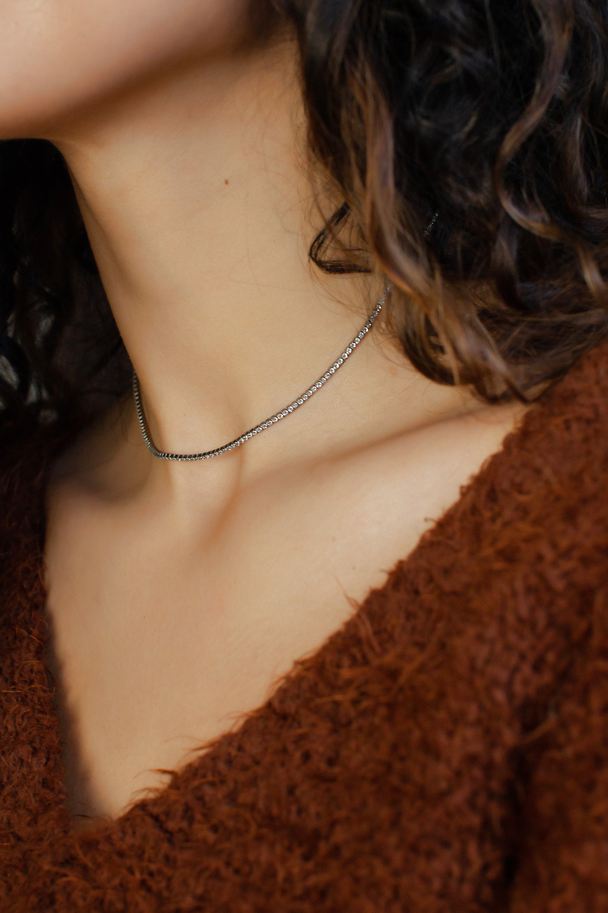 Delicate Diamond Chain-VibeCloset