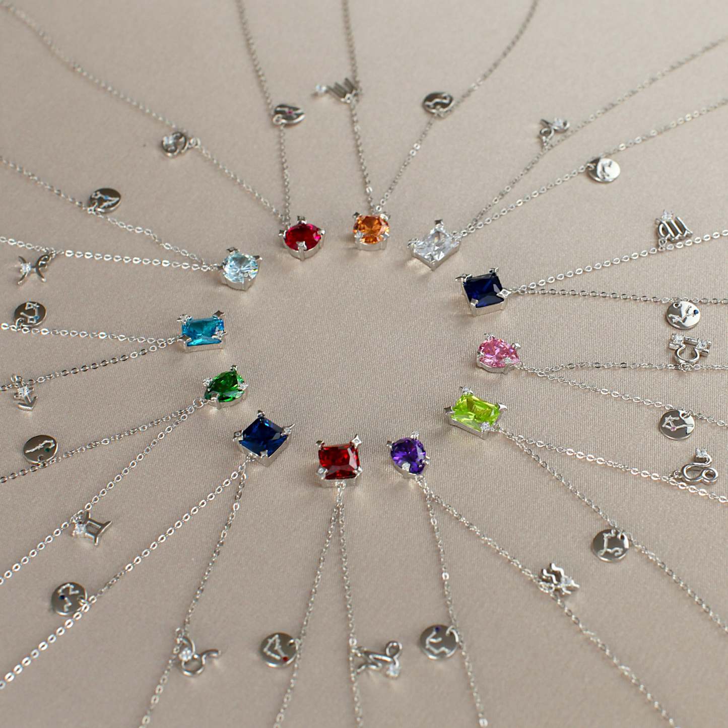 Zodiac Sign Necklace-VibeCloset