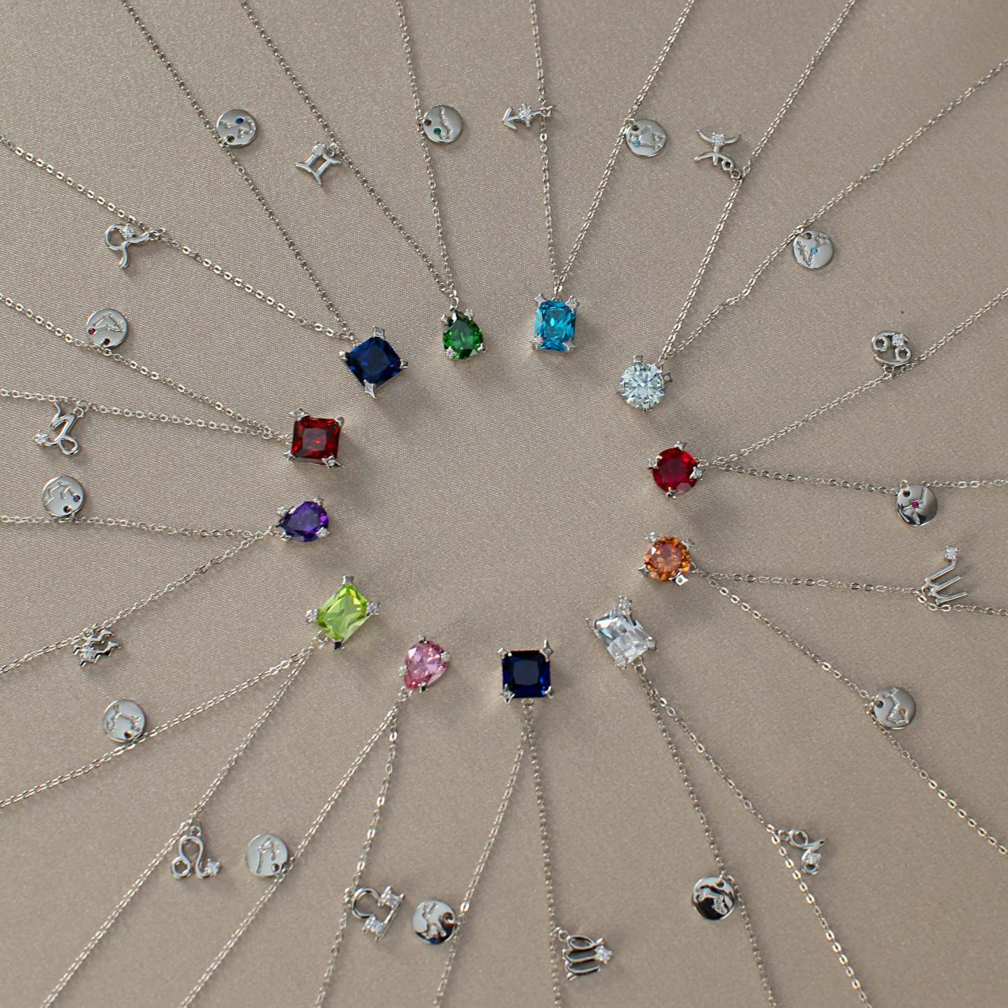 Zodiac Sign Necklace-VibeCloset