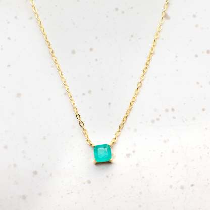 Tourmaline Chain Necklace-VibeCloset
