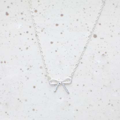 Elegant Bow Necklace-VibeCloset
